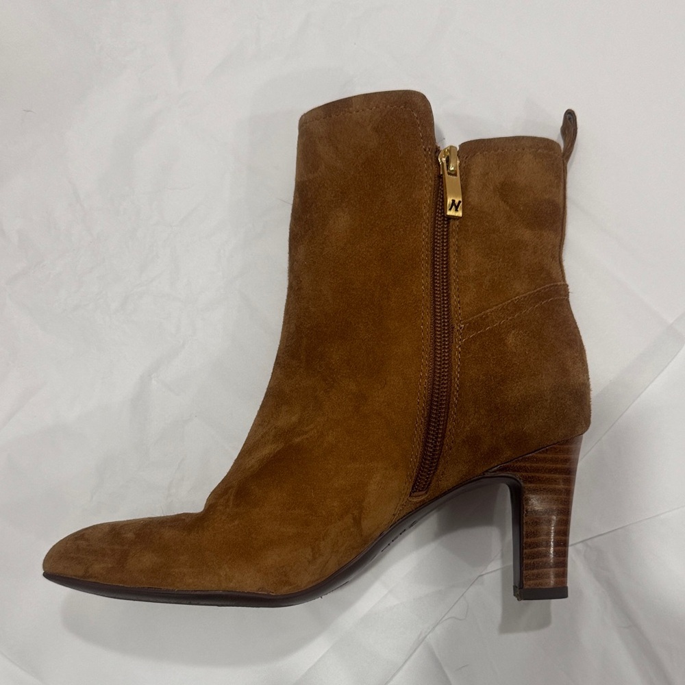 Brown Suede Ankle Boots - Picture 2 of 11